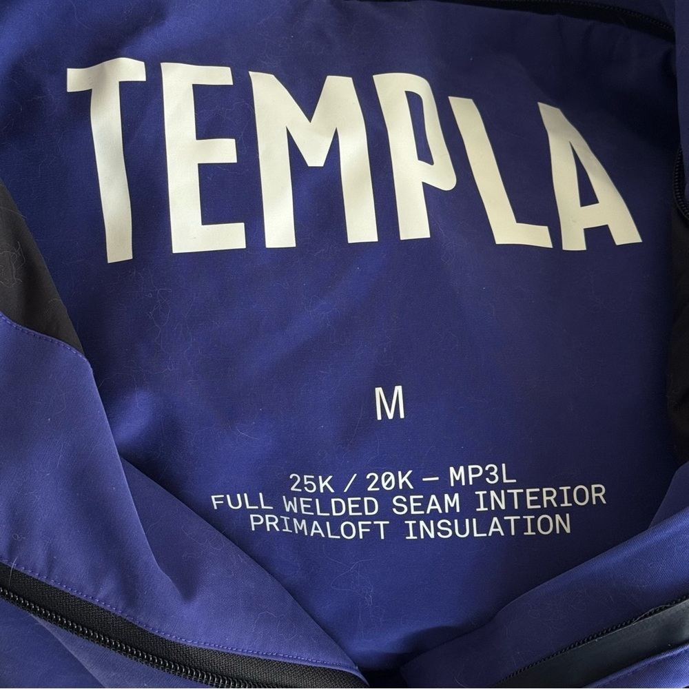 TEMPLA Blue Weatherproof Primaloft Insulated Ripstop Shell Snow Jacket - Picture 6 of 8